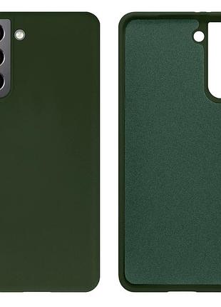 Чохол silicone case camera protective для samsung s23 (22) темно-зелений forest green
