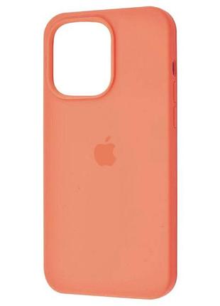 Чехол силиконовый противоударный для iphone 13 pro max оранжевый