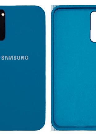Чохол силіконовий full протиударний premium для samsung a03s (16) denim blue синій