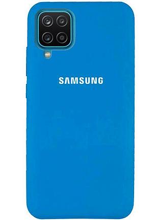 Чохол silicone case для samsung premium a42 blue (16) синій