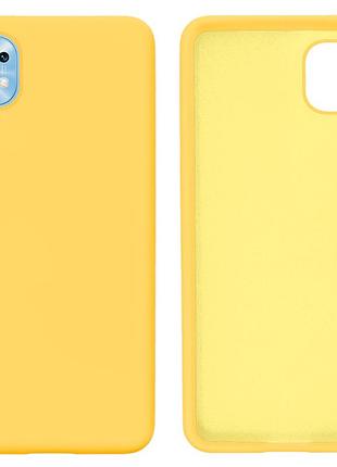 Чохол silicone case premium для xiaomi mi 11 lite (07) yellow жовтий