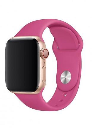 Силиконовый ремешок для apple watch 42mm/44mm/45mm dragon fruit малиновый