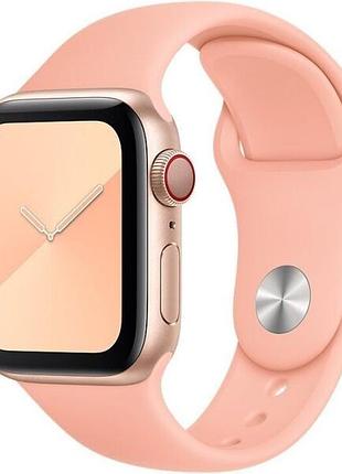 Силиконовый ремешок для apple watch 42mm/44mm/45mm grapefruit грейпфрут