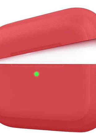 Чехол silicone case slim для airpods pro camelia (26) красный