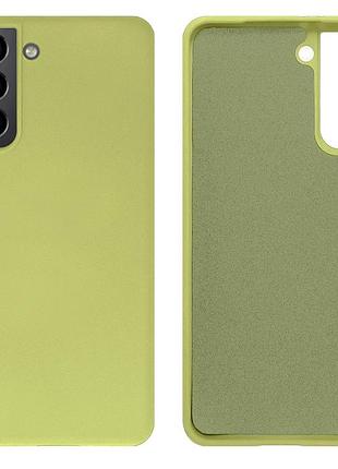 Чехол silicone case camera protective для samsung s21 fe (06) лимонный flash
