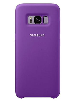 Чехол silicone case для samsung premium s8 plus purple (14) фиолетовый