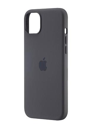 Чехол силиконовый magsafe противоударный для iphone 15 plus глина