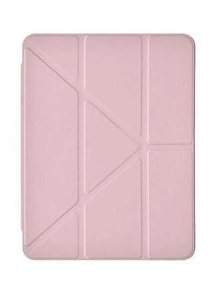 Противоударный чехол для ipad air 13 2024 pro 12.9 2018-2022 защитный силиконовый розовый