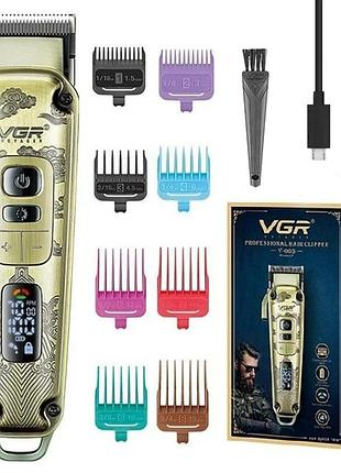 Беспроводная машинка для стрижки волос vgr v-005 с usb-зарядкой / триммер для стрижки / аккумуляторный триммер