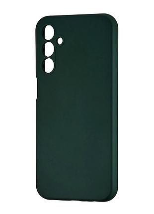 Чехол силиконовый противоударный для samsung a15/a15 5g темно-зеленый