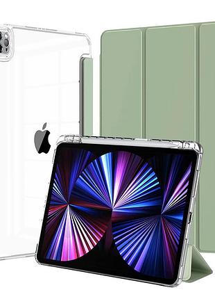 Чехол soft-touch для ipad air 11 m2 2024 защита от ударов с микрофиброй внутри мятный