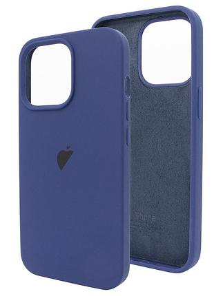 Чехол silicone case для iphone 12 pro max защитный аксессуар глубокий синий цвет
