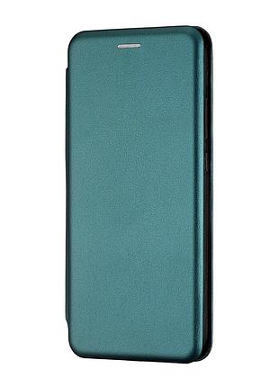 Чехол книжка полистирол противоударный для redmi note 8t темно-зеленый