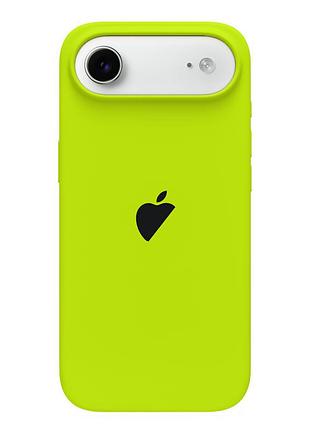 Чехол силиконовый для iphone 17 air neon green защитный аксессуар для надежной защиты телефона