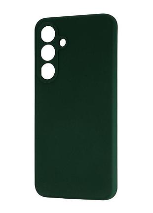 Чохол силіконовий протиударний для samsung s25 plus темно-зелений
