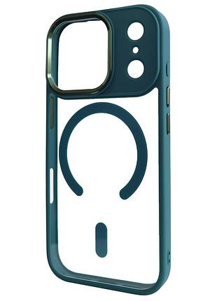 Чехол crystal guard с magsafe для iphone 17 pro защитный аксессуар в цвете forest green