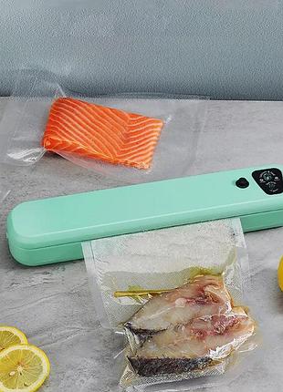 Вакууматор для харчових продуктів vacuum sealer / домашній вакуумний пакувальник їжі
