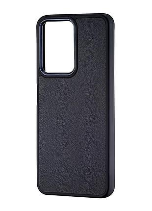 Чехол leather case противоударный для redmi note 12 4g черный