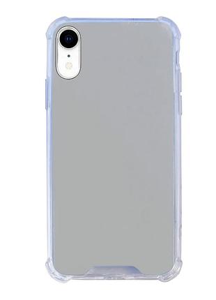 Чохол силіконовий дзеркало для iphone xr (01) silver срібний