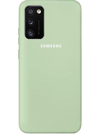 Чохол silicone case для samsung premium s20 plus mint (19) м'ятний
