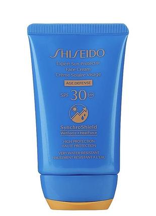 Сонцезахисний крем для обличчя shiseido expert sun aging protection cream spf 30