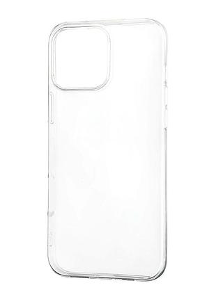 Чохол силіконовий протиударний для iphone 16 pro max прозорий