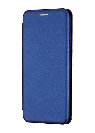 Чехол книжка полистирол противоударный для redmi note 8t темно-синий