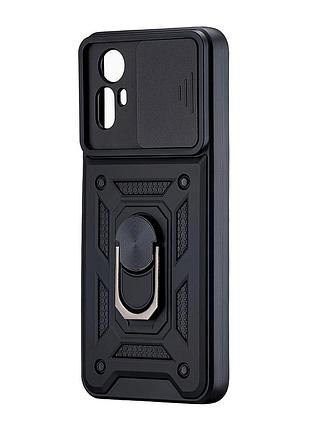 Чехол поликарбонат противоударный для redmi note 12s черный full protection