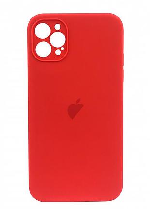 Чехол silicone case full camera для iphone 12 pro красный защитный аксессуар для съемки и стиля