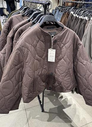 Шикарний теплий бомбер zara оригінал іспанія