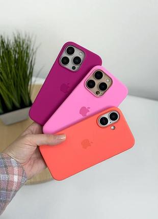 Чехол silicone case для iphone 14 pro защитный аксессуар с текстурой pebble для надежной защиты