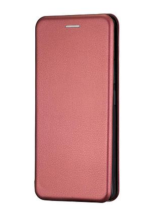 Чехол книжка полистирол противоударный для redmi note 13 pro 4g/poco m6 pro 4g винный красный