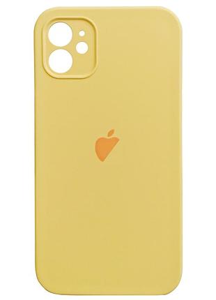 Чехол square case для iphone 11 желтый стильный защитный аксессуар для надежной защиты телефона