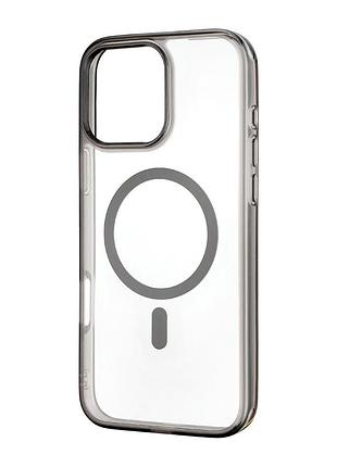 Чехол wiwu силиконовый magsafe противоударный для iphone 16 pro max черный