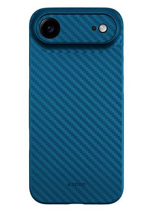 Чохол k-doo air carbon протиударний для iphone 17 air із захистом камери синій