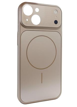 Чехол tpu magsafe противоударный для iphone 15 цвет desert gold
