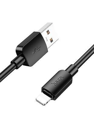 Кабель hoco x96 lightning 1м противоударный черный