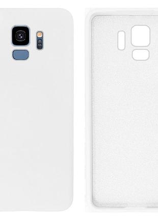 Чехол silicone case camera protective для samsung s9 (09) белый white