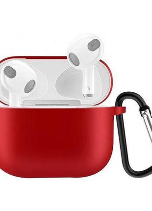 Чехол silicone soft case carabine airpods 3 (24) red