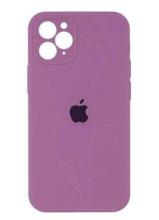 Чохол силіконовий із захистом камери для iphone 12 pro протиударний виноградний