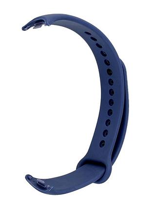 Ремешок силиконовый противоударный для mi band 8/9/10 темно-синий