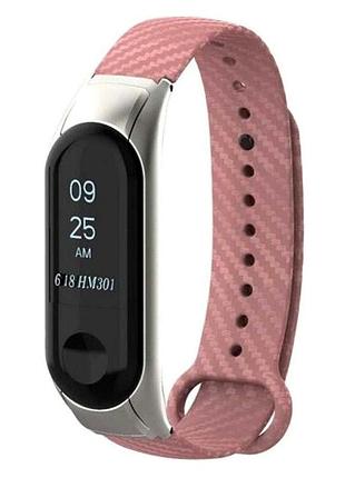Ремешок поликарбонат противоударный для mi band 3/4/5/6 розовый