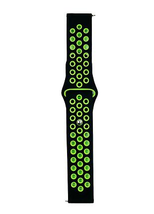Ремешок силиконовый для galaxy watch active/gear s2/amazfit черный 20 мм
