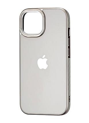 Чохол силіконовий протиударний для iphone 15 бежевий