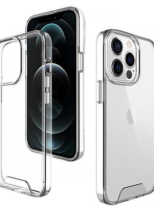 Чехол прозрачный space для iphone 15 pro защитный аксессуар с минималистичным дизайном