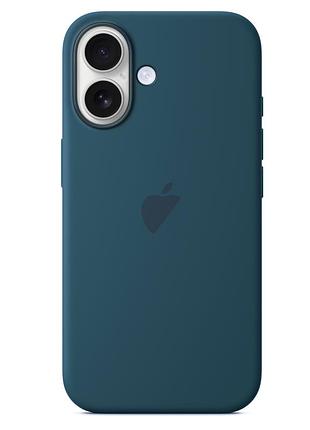 Чехол silicone case magsafe для iphone 16 оригинальный защитный аксессуар цвет lake green