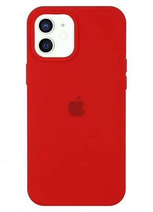 Чохол silicone case для iphone 12 red червоний