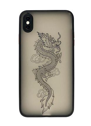 Чохол протиударний для iphone x/xs (05) dragon дракон