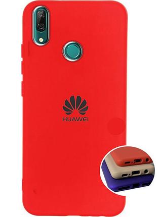 Чохол silicone full case для huawei y7 2019 (24) red червоний