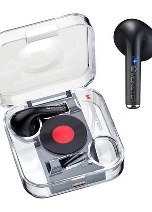 Наушники bluetooth monster xkt01 wireless 5.2 шумоподавление с микрофоном черные